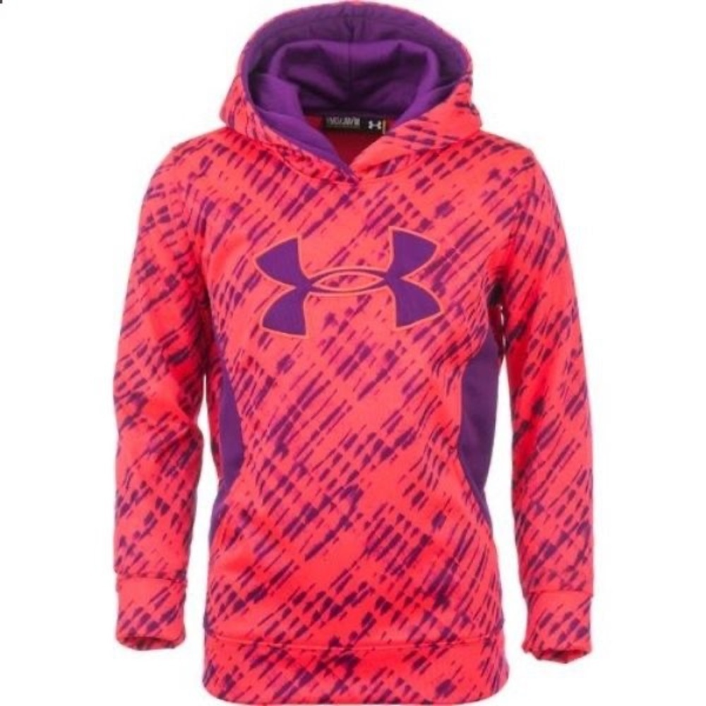 ❤️ UNDER ADMOUR Girls Hoodie Size Medium